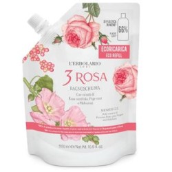3 ROSAS ECO RECARGA gel de baño 500 ml