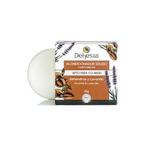 ACONDICIONADOR SOLIDO BIO ALMENDRAS Y LAVANDA 65GR