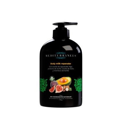 MEDITERRANEUS body milk reparador 500 ml.