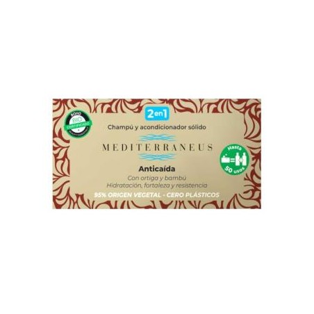 MEDITERRANEUS  champu-acondicionador solido anticaida 55 gr.