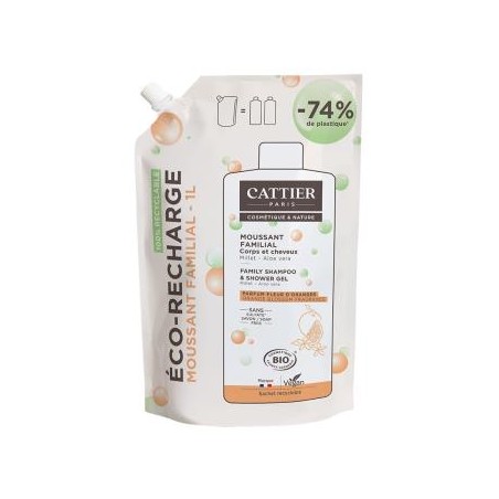 RECARGA GEL DUCHA Y CHAMPU FAMILIAR SS 1L