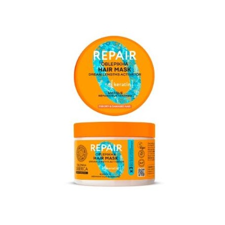 OBLEPIKHA mascarilla reparadora queratina 300 ml.