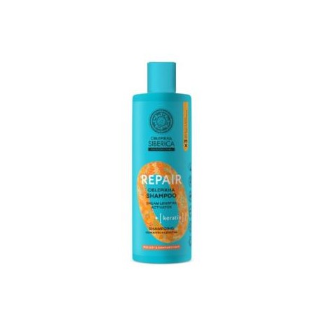 OBLEPIKHA champu reparador queratina 400 ml.