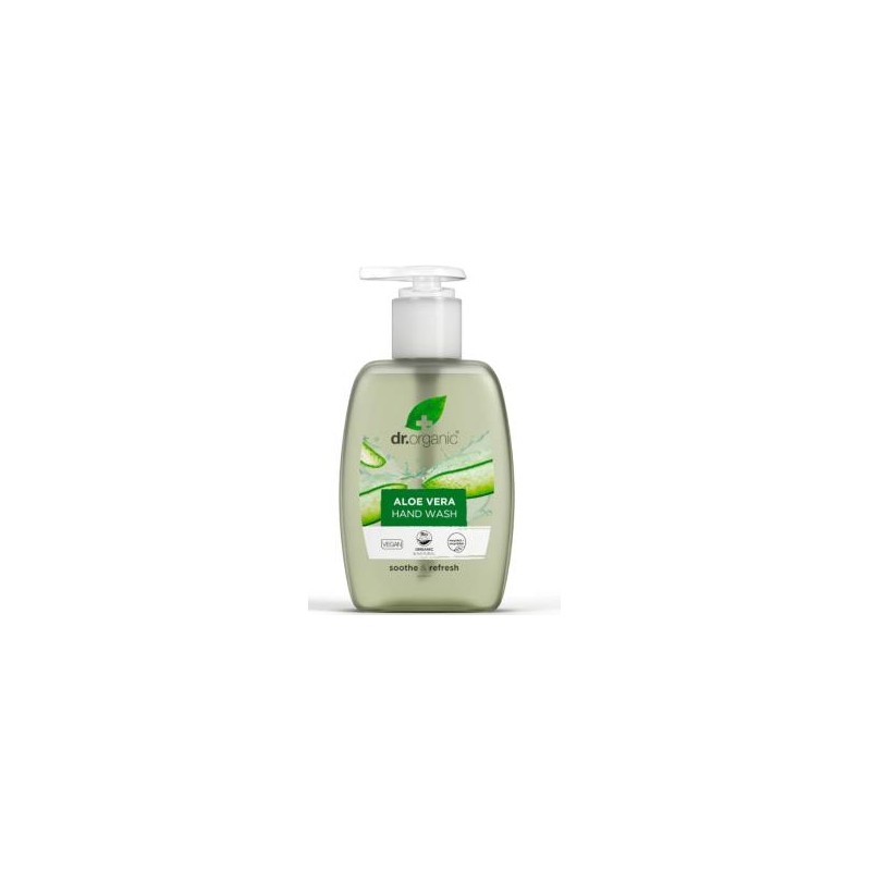 DR. ORGANIC JABON EN GEL MANOS aloe vera organico 250ml.