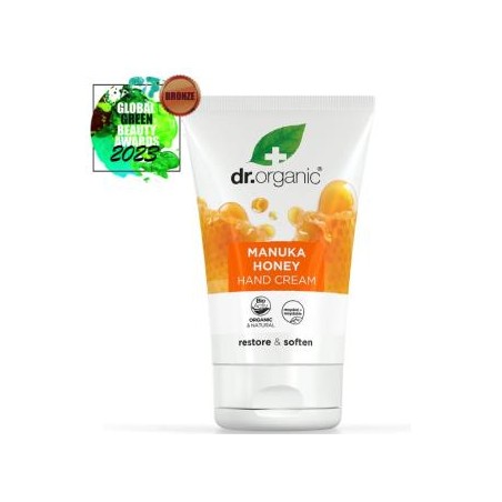 DR. ORGANIC CREMA DE MANOS Y UÑAS miel de manuka 125ml.