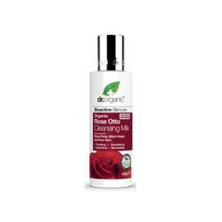 DR. ORGANIC LECHE LIMPIADORA rosa de damasco 150ml.