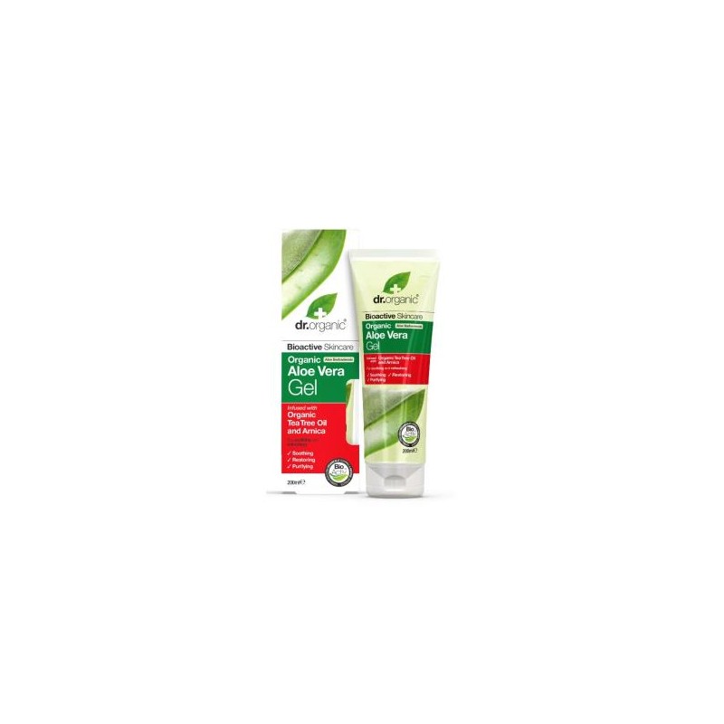 DR. ORGANIC GEL ALOE VERA con arbol del te y arnica 200ml. DR. ORGANIC GEL ALOE VERA con arbol del te y arnica 200ml.