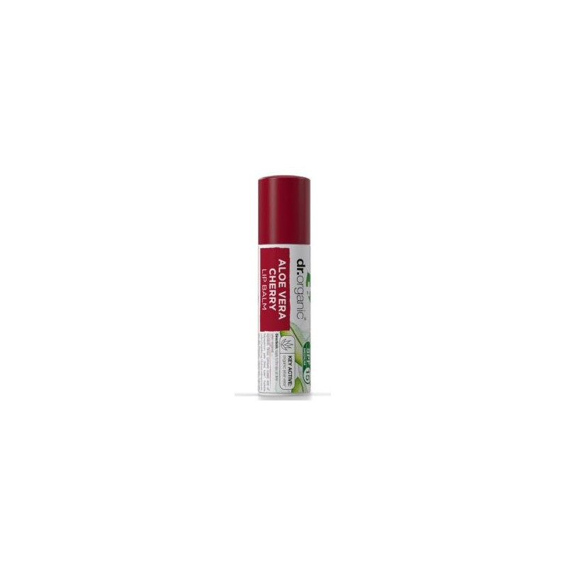 DR. ORGANIC BALSAMO LABIAL aloe vera y cereza 5,7ml. DR. ORGANIC BALSAMO LABIAL aloe vera y cereza 5,7ml.