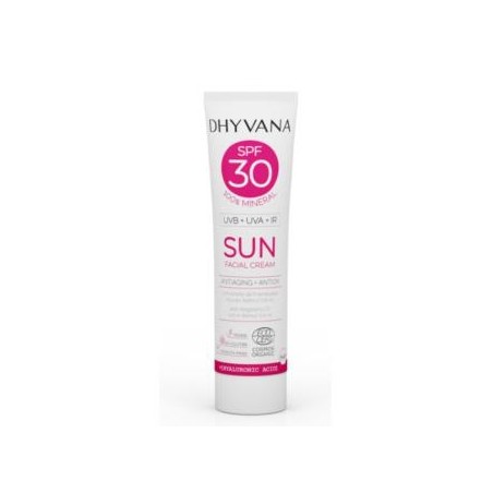 DHYVANA SOLAR SPF30 SUN con acido hialuronico 50ml. ECO