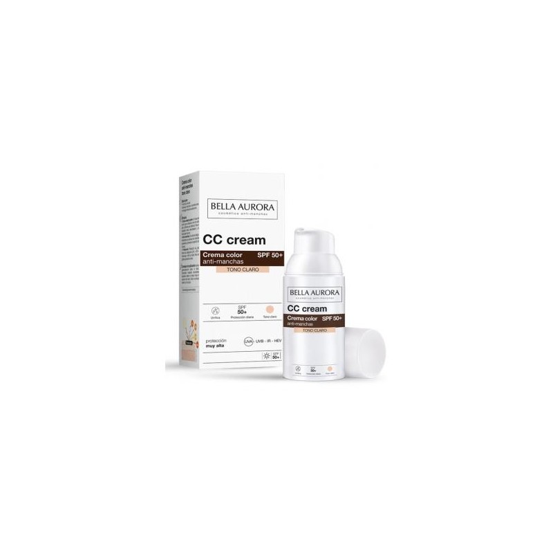 CC CREAM SPF 50+ tono claro 30ml. CC CREAM SPF 50+ tono claro 30ml.