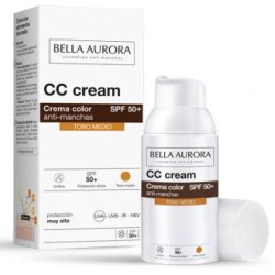 BELLA AURORA CC CREAM SPF 50+ tono medio 30ml.