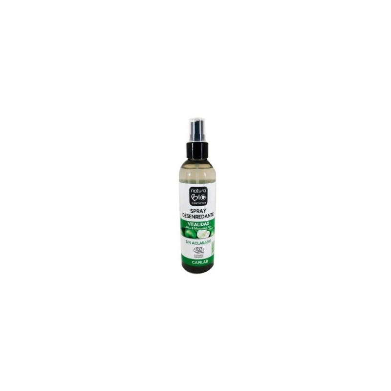 NATURABIO cosmetics SPRAY DESENREDANTE VITALIDAD aloe-manzana 200ml.