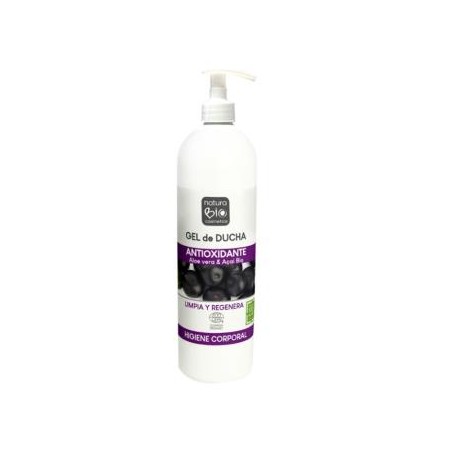 NATURABIO COSMETICS GEL DE DUCHA ANTIOXIDANTE  aloe-açai 740ml. BIO