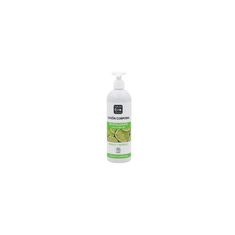 NATURABIO COSMETICS LOCION CORPORAL REVITALIZANTE limon-aloe 500ml. NATURABIO COSMETICS LOCION CORPORAL REVITALIZANTE limon-aloe 500ml.