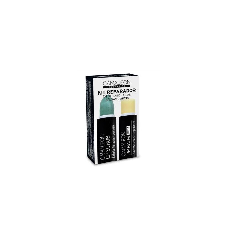 CAMALEON cosmetics CAMALEON KIT REPARADOR labial+exfoliante melon.