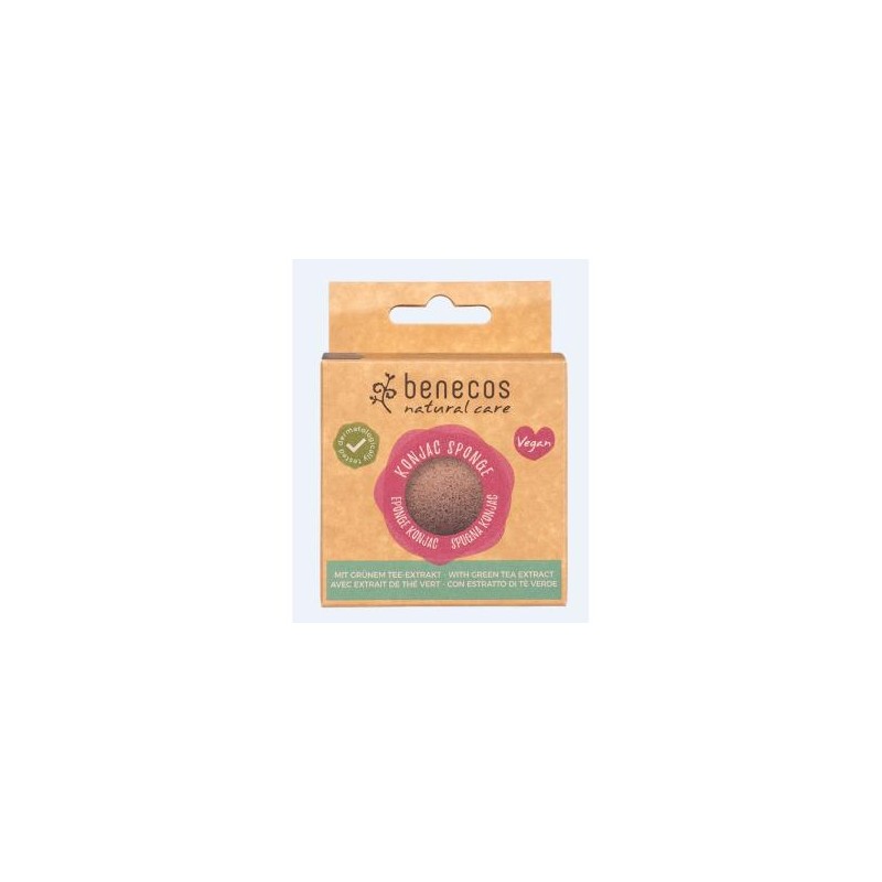 BENECOS ESPONJA KONJAC te verde piel mixta. VEGANO BENECOS ESPONJA KONJAC te verde piel mixta. VEGANO