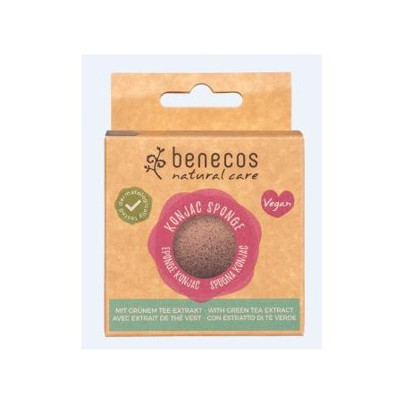 BENECOS ESPONJA KONJAC te verde piel mixta. VEGANO