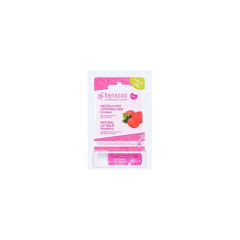 BENECOS BALSAMO LABIAL VEGANO frambuesa 4,8gr. BENECOS BALSAMO LABIAL VEGANO frambuesa 4,8gr.