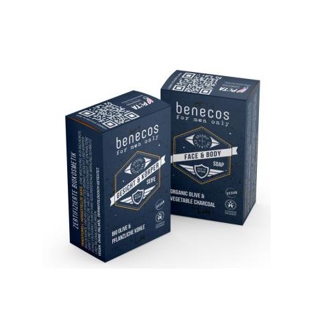 BENECOS JABON SOLIDO for men 75gr. VEGANO