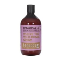 BENECOS GEL DE BAÑO rosa mosqueta 500ml. BIO VEGANO