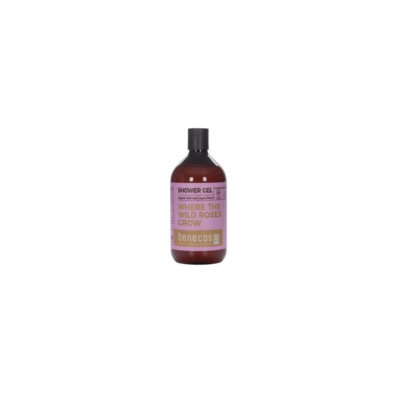 BENECOS GEL DE BAÑO rosa mosqueta 500ml. BIO VEGANO