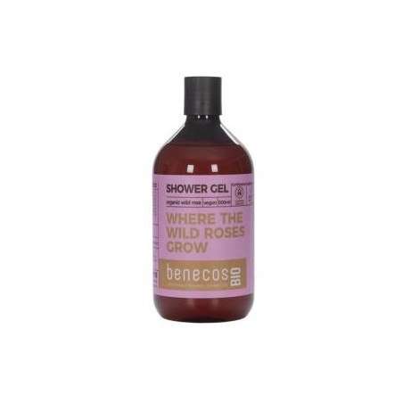BENECOS GEL DE BAÑO rosa mosqueta 500ml. BIO VEGANO