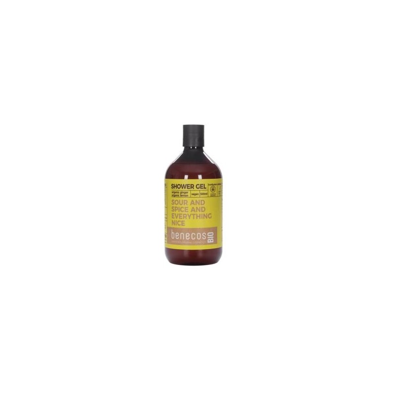 BENECOS GEL DE BAÑO jengibre y limon 500ml. BIO VEGANO BENECOS GEL DE BAÑO jengibre y limon 500ml. BIO VEGANO