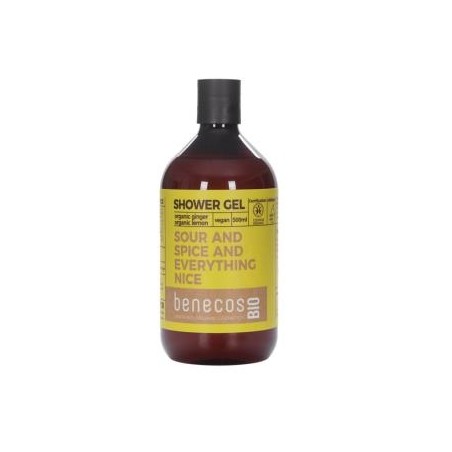 BENECOS GEL DE BAÑO jengibre y limon 500ml. BIO VEGANO