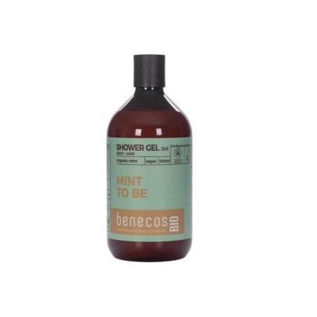 BENECOS GEL DE BAÑO 2en 1 menta 500ml. BIO VEGANO