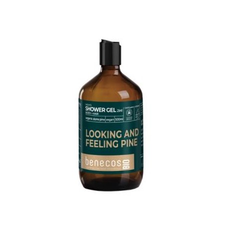 BENECOS GEL DE BAÑO 2en 1 pino suizo 500ml. BIO VEGANO
