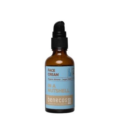 BENECOS CREMA FACIAL piel sensible almendra 50ml BIO VEGAN