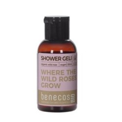 BENECOS GEL DE BAÑO rosa m. mini viaje 50ml. BIO VEGANO