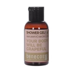 BENECOS GEL DE BAÑO pomelo mini viaje 50ml. BIO VEGANO