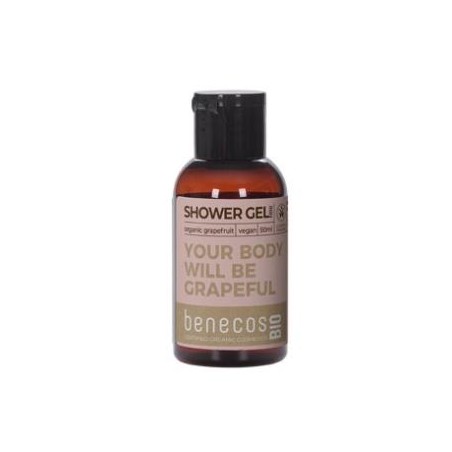 BENECOS GEL DE BAÑO pomelo mini viaje 50ml. BIO VEGANO