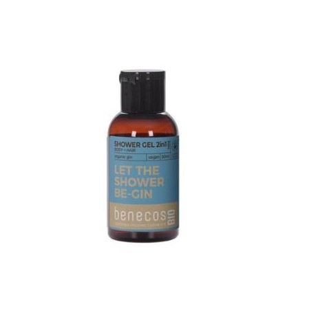 BENECOS GEL DE BAÑO 2en 1 ginebra mini viaje 50m BIO VEGAN