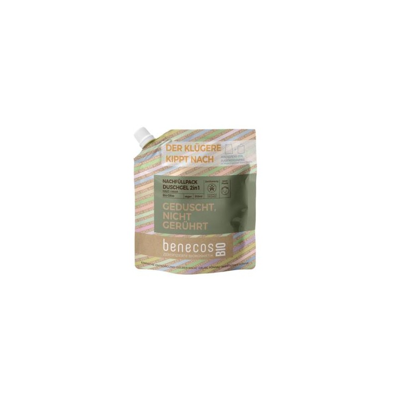 BENECOS GEL DE BAÑO 2en 1 oliva recarga 500ml. BIO VEGANO BENECOS GEL DE BAÑO 2en 1 oliva recarga 500ml. BIO VEGANO