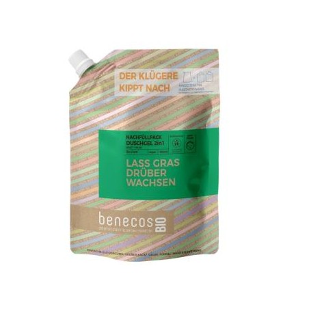 BENECOS GEL DE BAÑO 2en 1 cañamo recarga 1lt. BIO VEGANO