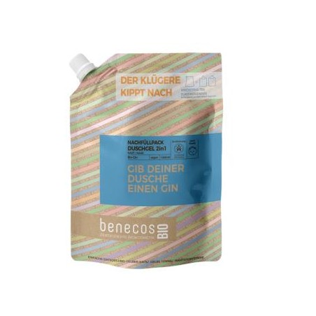 BENECOS GEL DE BAÑO 2en 1 ginebra 1lt. BIO VEGANO
