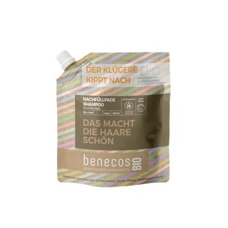 CHAMPU CABELLO NORMAL cañamo recarga 500ml. BIO