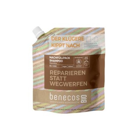 CHAMPU REPARADOR avena recarga 500ml. BIO VEGAN