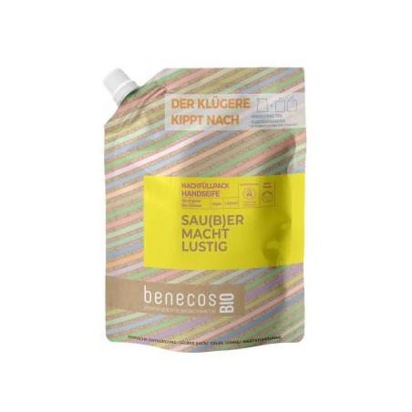BENECOS JABON DE MANOS jengibre y limon recarga 1lt BIO