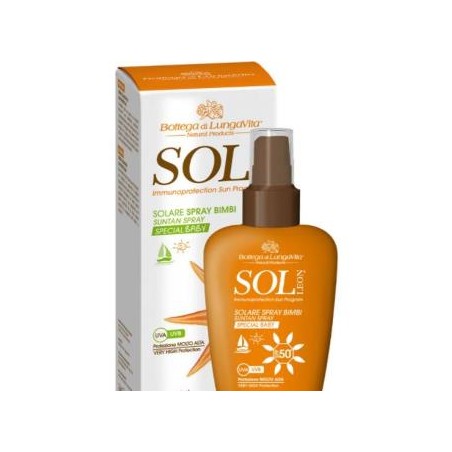 BOTTEGA DI LUNGAVITA SOL LEON spray solar bebe SPF 50 150ml.