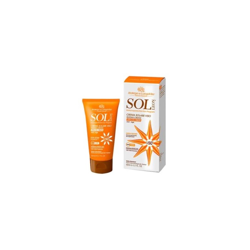 BOTTEGA DI LUNGAVITA SOL LEON crema facial solar SPF 50 alta prot. 50ml BOTTEGA DI LUNGAVITA SOL LEON crema facial solar SPF 50 alta prot. 50ml