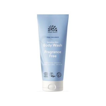 URTEKRAM FRAGANCE FREE gel de baño 200ml. ECO VEGAN