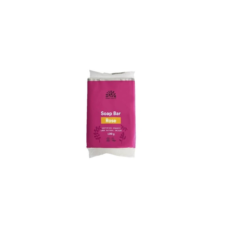 URTEKRAM PASTILLA DE JABON de rosas 100gr. ECO VEGAN