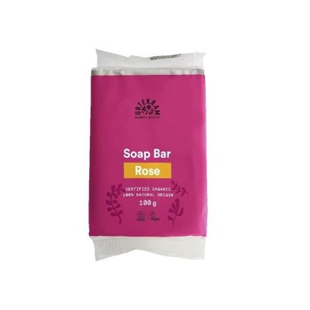 URTEKRAM PASTILLA DE JABON de rosas 100gr. ECO VEGAN