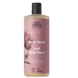 URTEKRAM SOFT WILD ROSE gel de baño 500ml. ECO VEGAN