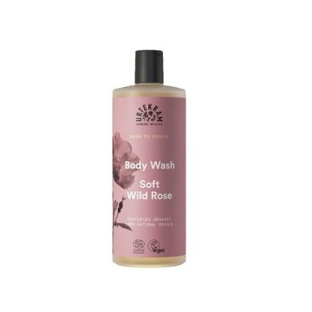 URTEKRAM SOFT WILD ROSE gel de baño 500ml. ECO VEGAN