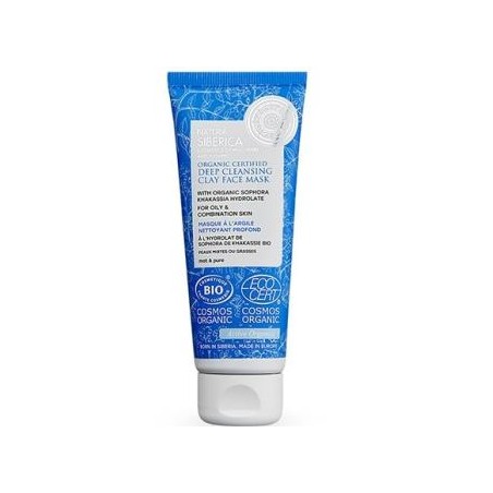 NATURA SIBERICA MASCARILLA FACIAL ARCILLA limpieza profunda 75ml.