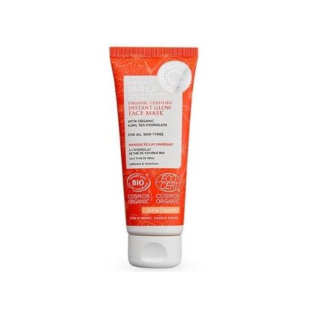 NATURA SIBERICA MASCARILLA FACIAL BRILLO INST todo tipo piel 75ml.
